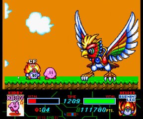 kirby super stars walkthrough 5-le retour de dyna blade