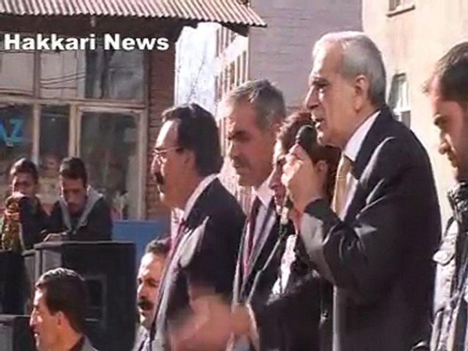 Ahmet Türk ve Aysel Tuğluk Yüksekova'da