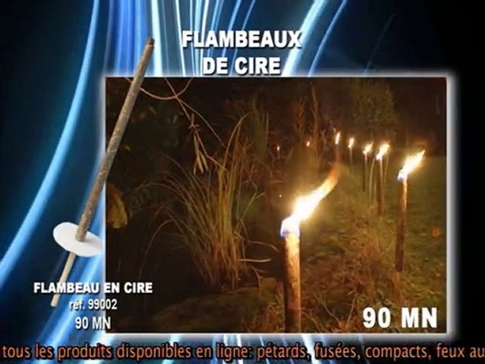 Feu d'artifice: flambeau de cire de Ardi