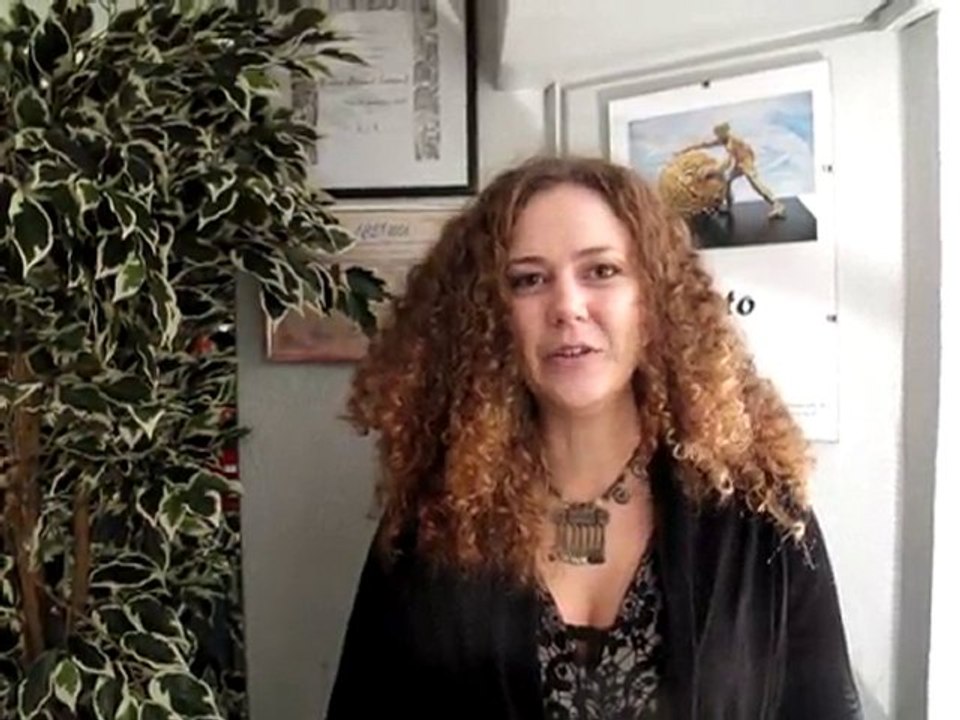 Emilie Polak s'esplique a l'Espace Talent du Point Conseil