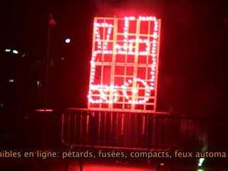 Feu d'artifice: Lettres et décors en artifices