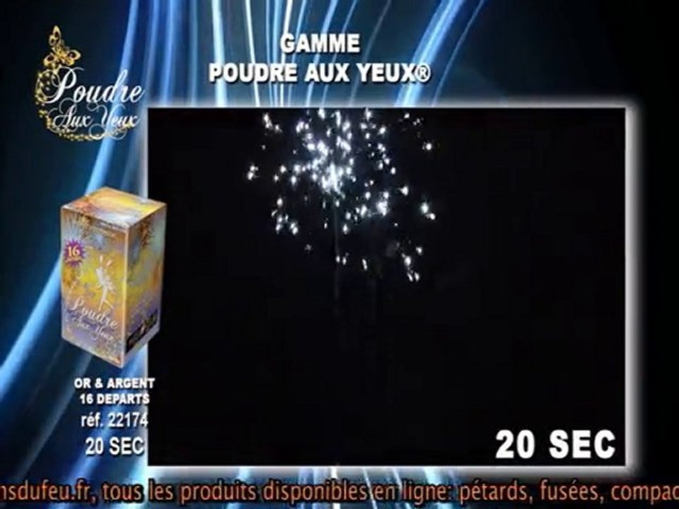 Feu d'artifice: compact Poudre aux yeux Or & argent de Ardi