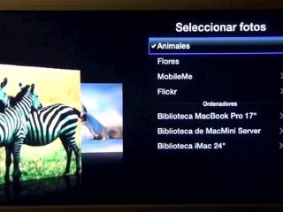 Salvapantallas en el AppleTV 2