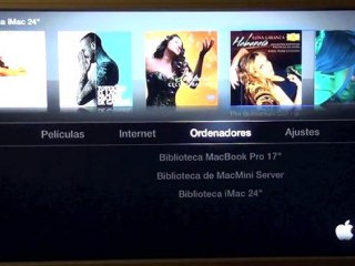 Navegar por nuestros contenidos con el AppleTV 2