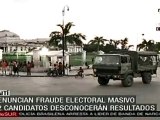Protestas por fraude electoral provocan enfrentamientos entr