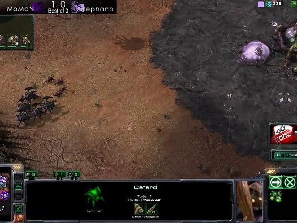 MoMaN vs Stephano 2/3 - Starcraft 2 - Quart eOSL Winter '10