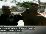 Capturan en Brasil a líder de narcotraficantes atrincherados en favela Do Alemao