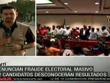 Haitianos comienzan a movilizarse en protesta por fraude electoral