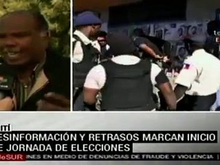 Retrasos y desinformación marcan jornada electoral en Haiti
