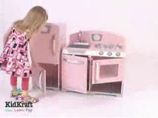 Kidkraft Pastel, Pink, Red or Prairie Retro Kitchen Fridge