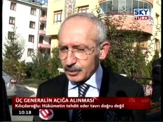 Üç Generalin Açığa Alınması