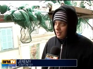 La neige rend difficile le travail en extérieur