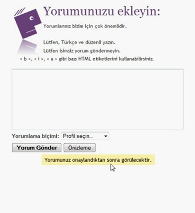 Blogger'da yorum yapmak