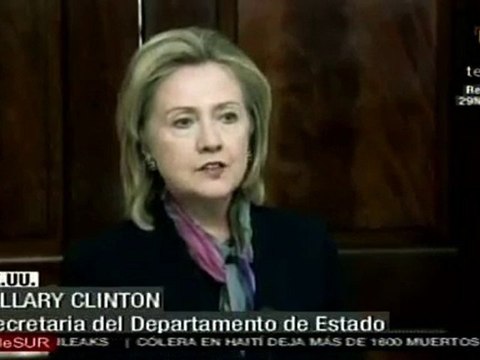 Clinton condena filtraciones de WikiLeaks