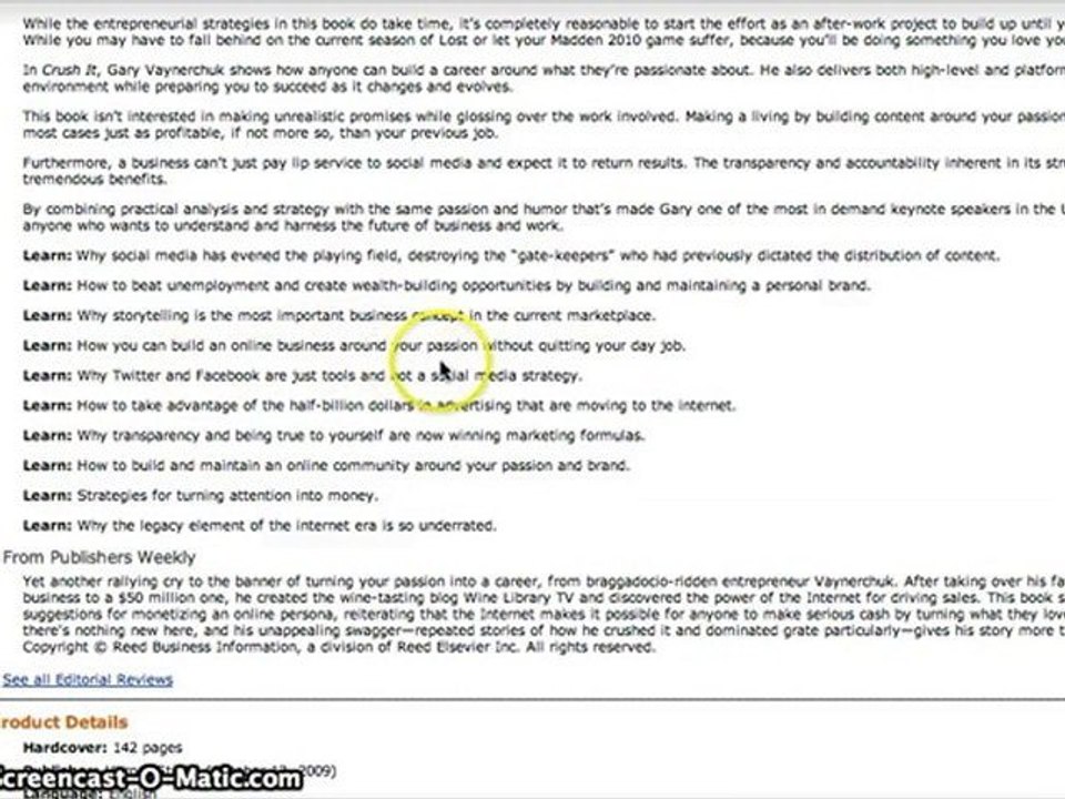 Gary Vaynerchuk Crush It Book Review