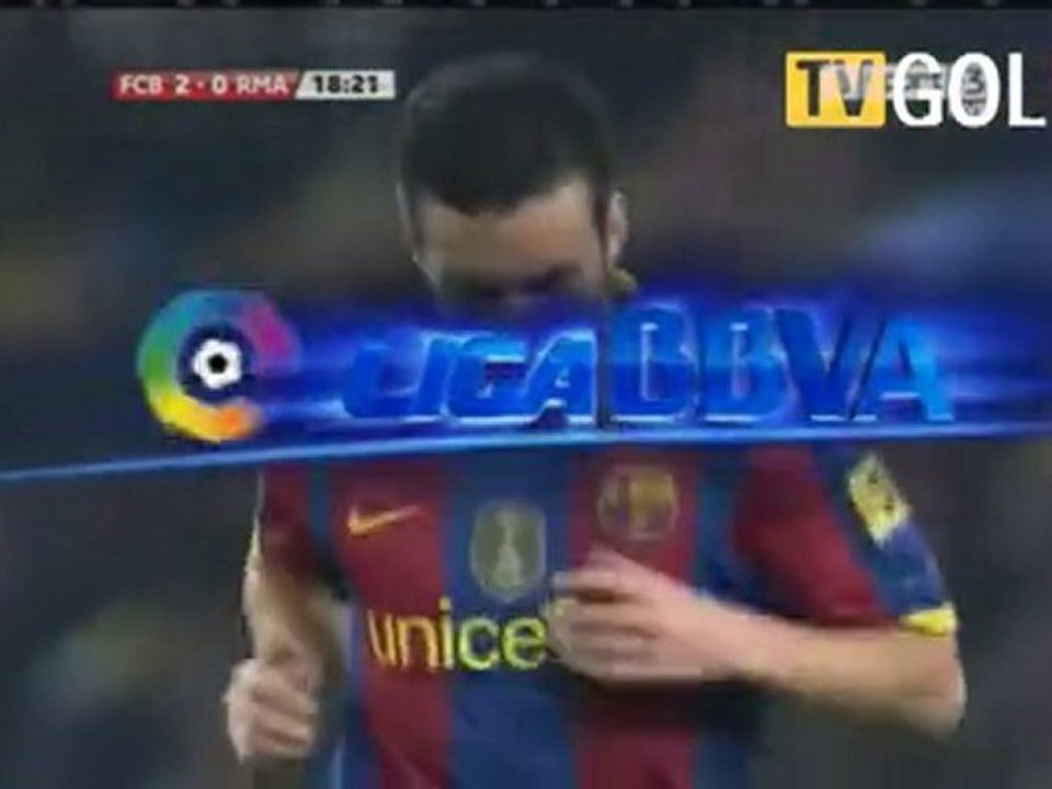 Pedro Goal 2-0-Barcelona vs Real Madrid 5-0-El Classico