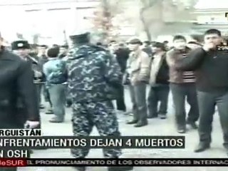 Enfrentamientos en la ciudad de OSH, Kirguistán dejan 4 muertos