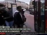 Londres amanece sin servicio de metro