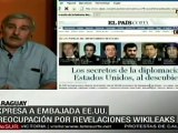 Paraguay: expresa a embajada estadounidense preocupación por revelaciones de Wikileaks