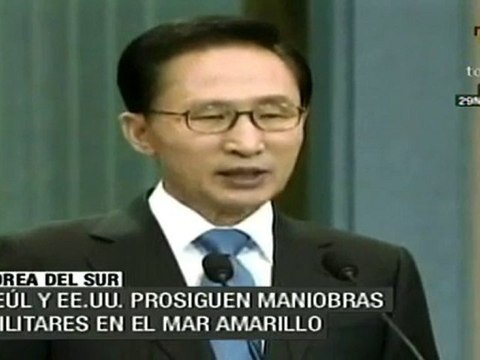 Seúl y EE.UU, prosiguen maniobras militares en el mar amarillo