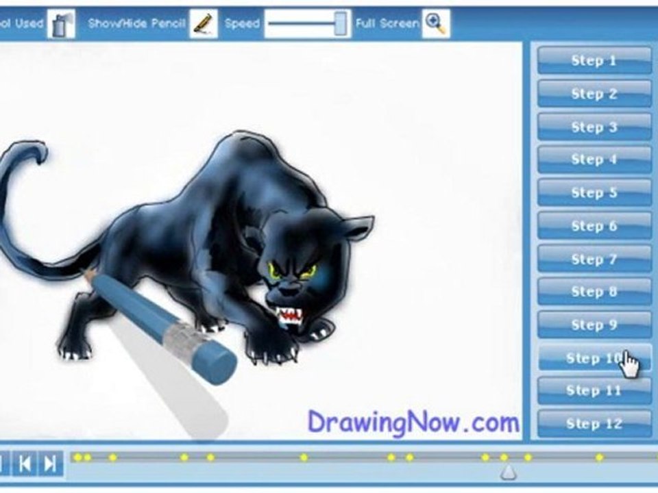 How to draw a Panther