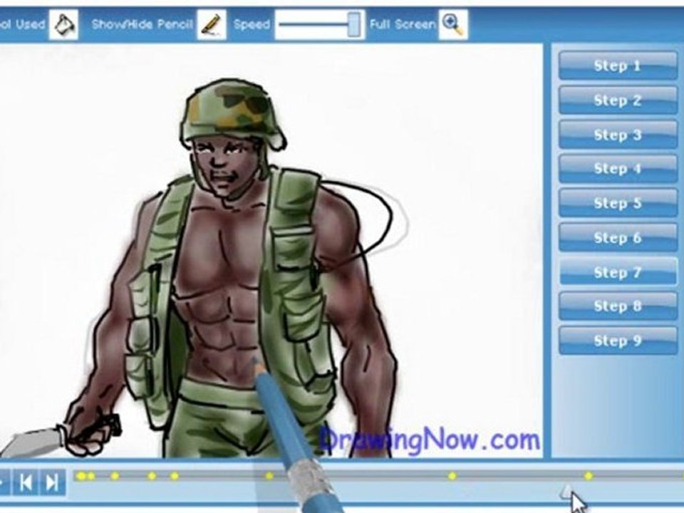 How to draw a Army Man
