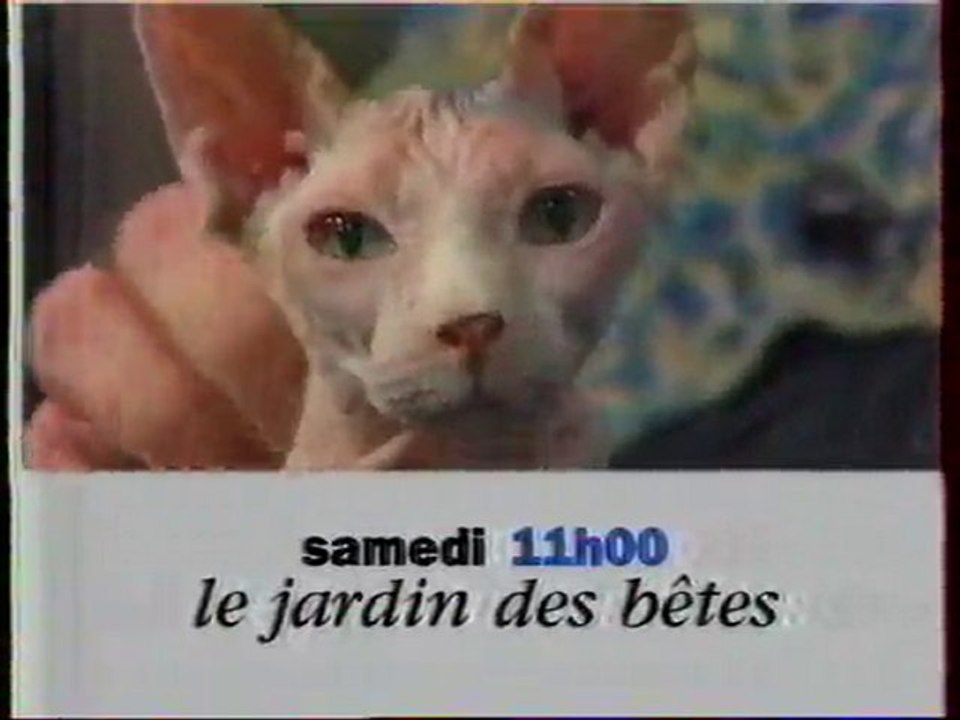 Bande Annonce De L'emission Le Jardin Des Bétes 1995 France3