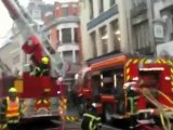 Incendie en centre ville d'Arras