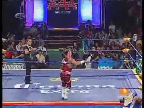 Aerostar, Laredo Kid, Súper Fly vs Billy, Chris, Decnnis