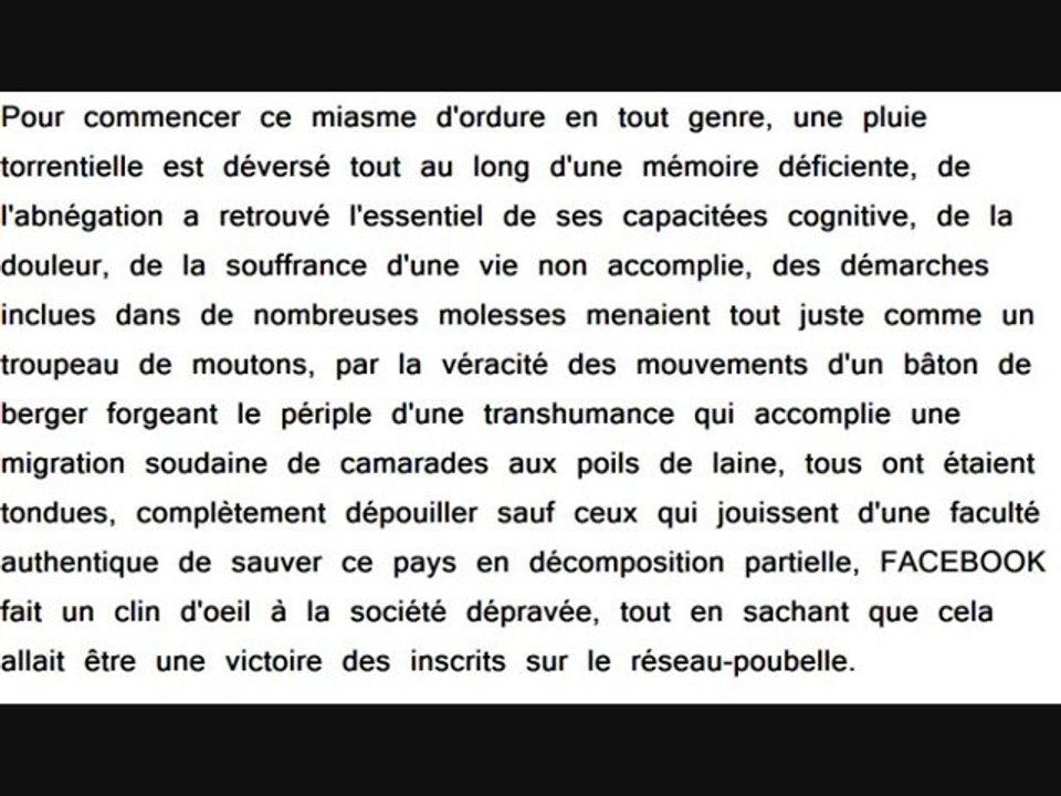 FACEBOOK-le réseau de la honte