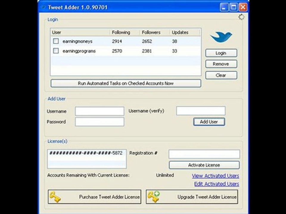 Get unlimited Twitter followers with Tweet Adder 2013 v3.0 full cracked !