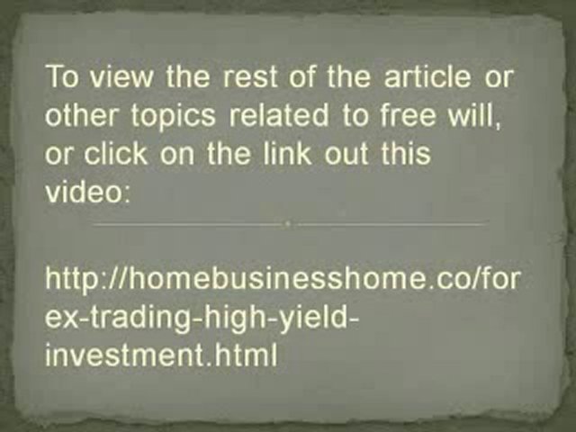 Forex Trading  High Yield Investment