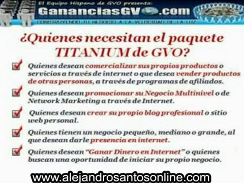 Paquete Herramientas de Ganancias GVO.AVI