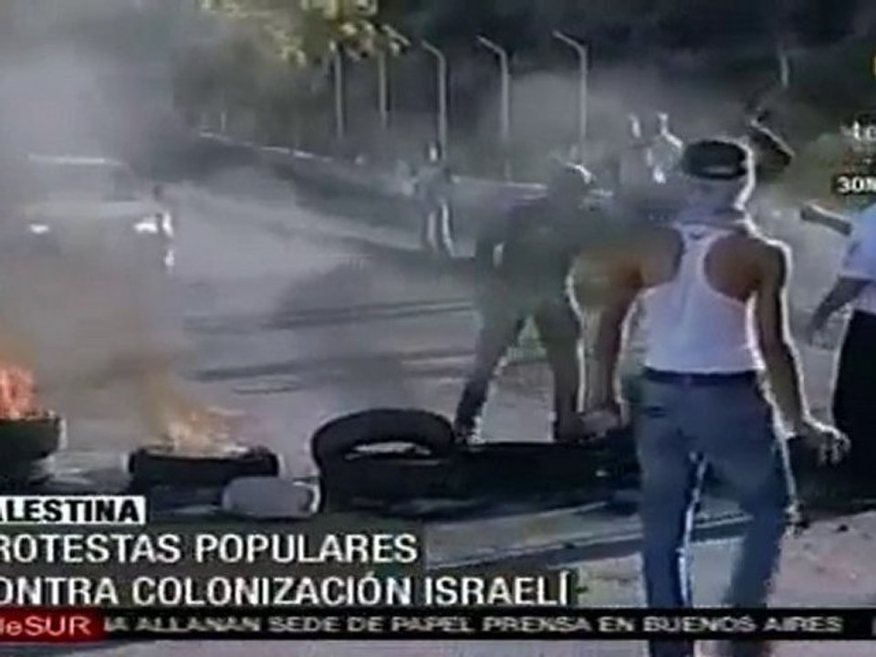 Protestas populares contra colonización israelí