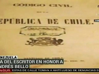 Venezuela celebra Día del Escritor en homenaje a Andrés Bello