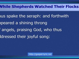 While Shepherds Watched Their Flocks