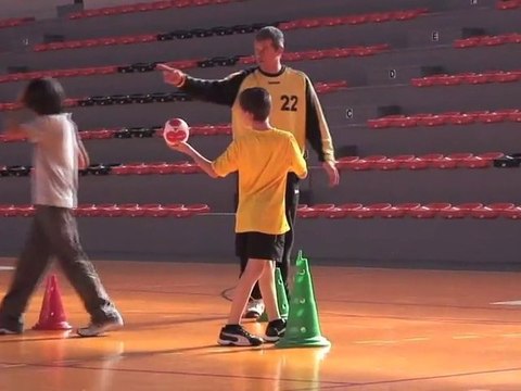 Eric Quintin et les minots aixois (Aix Handball)