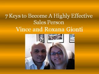 7 Keys to Become a Highly Effective Sales Person