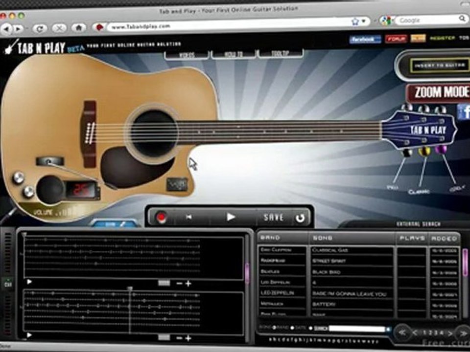 TabandPlay Video tutorial part 1- Play options