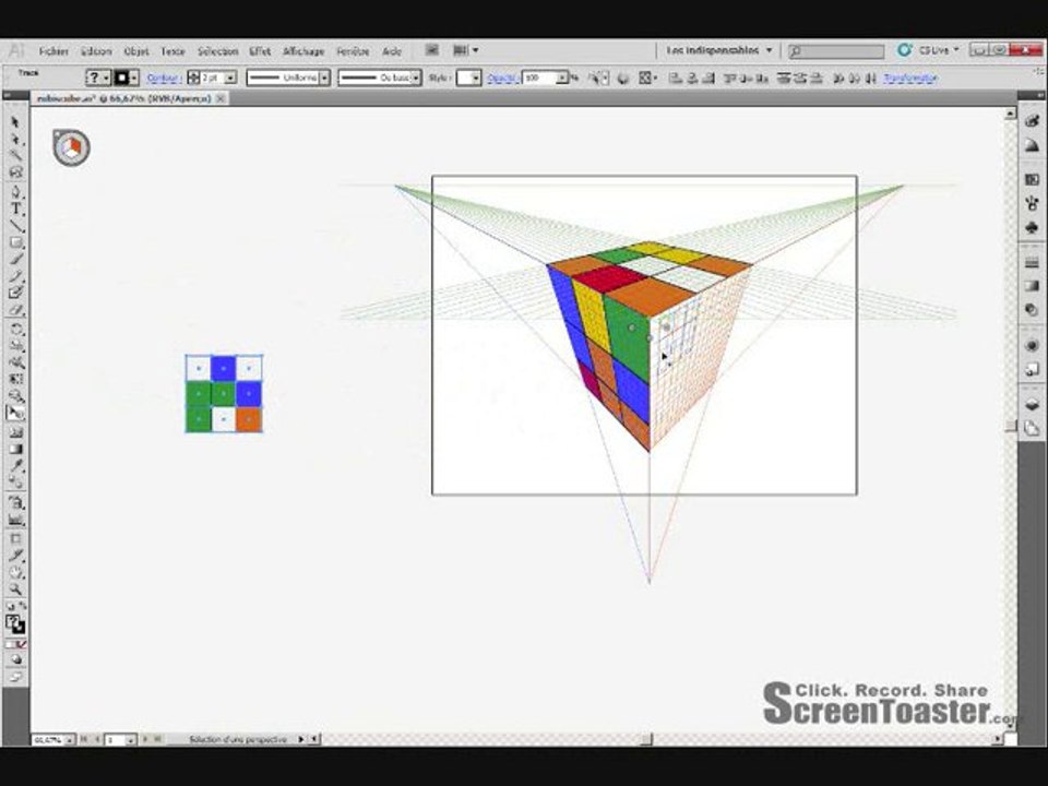 Tutorial illustrator CS5- outil dessin en perspective