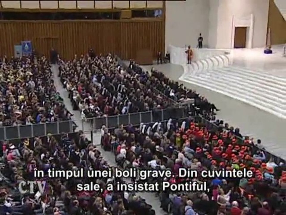 Papa: În iubirea lui Dumnezeu, omul nu cunoaşte dezamăgiri