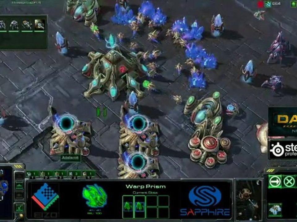 Match Starcraft II : Adel (P) vs TOP (T) (2ème carte)