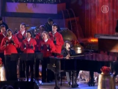 БК: в Нью-Йорке зажгли огни рождественской елки