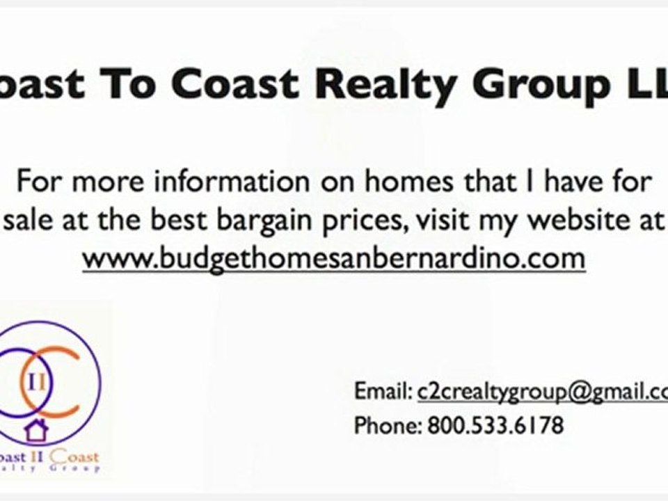 Bargain properties in San Bernardino California