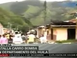 Coche bomba deja diez heridos en Huila, Colombia