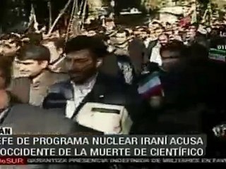 Irán afirma que muerte de científico es una amenaza de Occidente