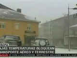 Nieve y ola de frío llegan a ciudades en Europa