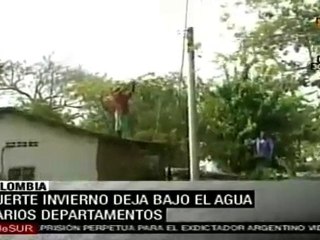 Fuerte invierno deja bajo el agua varios departamentos de Colombia