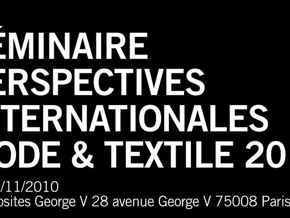 Séminaire Perspectives 2010