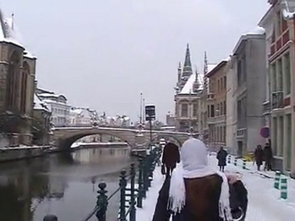 la neige a gand belgique
